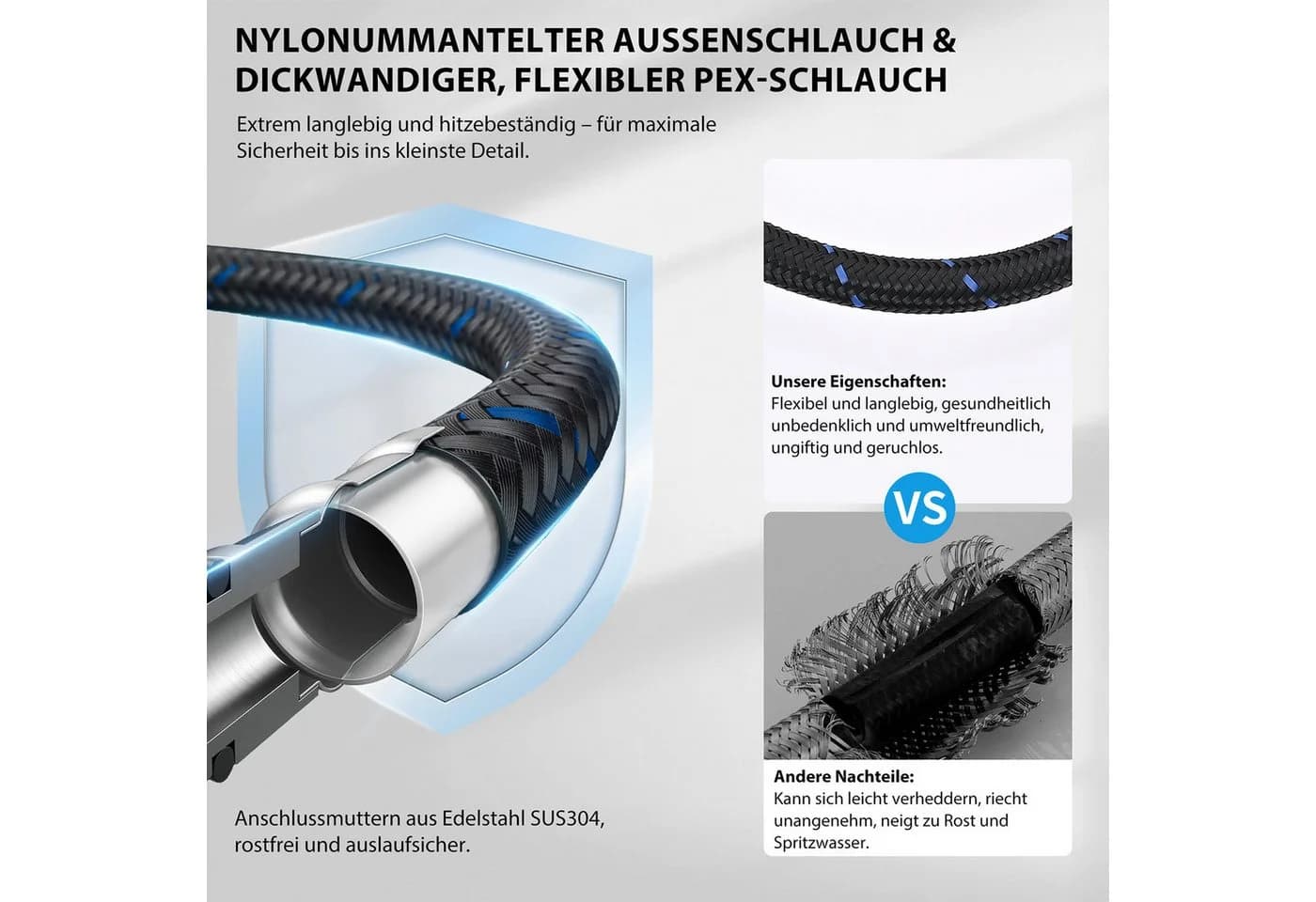 HOMELODY Waschtischarmatur Einhebelmischer Schwarz - Bild 5