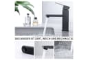 HOMELODY Waschtischarmatur Schwarz Matt Mischbatterie Bild 3