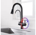 HOMELODY Küchenarmatur 3-Wege Wasserhahn Schwarz Bild 4