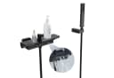 HOMELODY Duscharmatur Wasserfall Wasserhahn Bad Duscharmatur Schwarz Bild 2