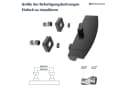 HOMELODY Duscharmatur Wasserfall Wasserhahn Bad Duscharmatur Schwarz Bild 5