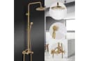 HOMELODY Duschsystem Retro Antikgold 8" Regendusche Höhenverstellbar Bild 2
