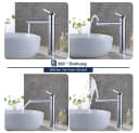 HOMELODY Badarmatur 360° Drehbar Chrom Messing Bild 3