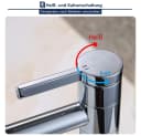 HOMELODY Badarmatur 360° Drehbar Chrom Messing Bild 4