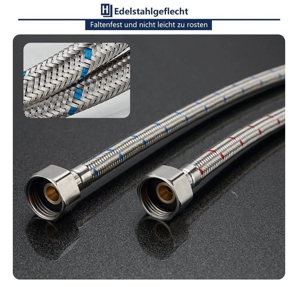HOMELODY Badarmatur 360° Drehbar Chrom Messing - Bild 5