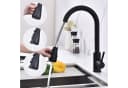 HOMELODY Spültischarmatur Hochdruck Wasserhahn Küche 360° Küchenarmatur mit Ausziehbarer Mischbatterie Bild 2