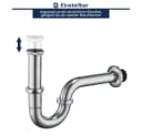 HOMELODY Ablaufgarnitur Siphon Pop Up Ablaufgarnitur mit Keramik Pop-Up Ablaufventil Bild 1