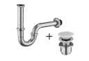 HOMELODY Ablaufgarnitur Siphon Pop Up Ablaufgarnitur mit Keramik Pop-Up Ablaufventil Bild 2