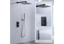 HOMELIVE Duschsystem mit Thermostat 38℃ Schwarz Unterputz Bild 5