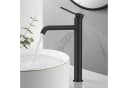 HOMELIVE Badarmatur Edelstahl Schwarz 360° Schwenkbar Bild 2