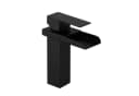 HOMELIVE Waschtischarmatur Wasserfall Schwarz Edelstahl Bild 2