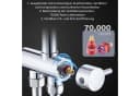 HOMELODY Duschsystem Edelstahl Brausegarnitur Handbrause 2 Strahlarten Bild 1