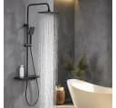 Modernes Duschsystem aus Glas in Schwarz Bild 2