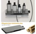 Modernes Duschsystem aus Glas in Schwarz Bild 3