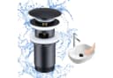HOMELIVE Ablaufgarnitur Pop-Up Ventil für Waschbecken 1 1/4 Zoll Schwarz Bild 1