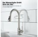 HOMELIVE Küchenarmatur 360° drehbar Edelstahl Hochdruck Bild 3