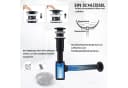 HOMELIVE Ablaufgarnitur Siphon Pop-Up Ablaufgarnitur mit Überlauf Universal Röhrensiphon Set Schwarz Bild 5