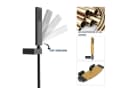 HOMELIVE Duscharmatur Wasserfall Wasserhahn Schwarz Matt Messing Bild 1