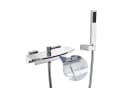 HOMELIVE Duscharmatur Wasserfall mit Handbrause Chrom Messing Bild 2