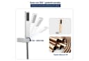 HOMELIVE Duscharmatur Wasserfall mit Handbrause Chrom Messing Bild 4
