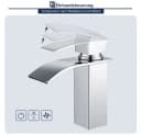 HOMELODY Wasserfall Badarmatur Chrom Edelstahl Bild 5