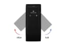 HOMELODY Wasserfall Badarmatur Schwarz Edelstahl Einhand Waschtischbatterie Bild 3