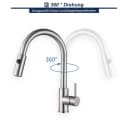 HOMELODY Küchenarmatur 360° Drehbar Edelstahl Hochdruck Ausziehbar Bild 3