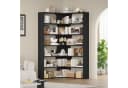 Homfa Bücherregal Eckregal Standregal 6 Ebenen Holz Schwarz Bild 3