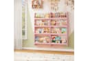 Homfa Kinderbücherregal Wandregal 4 Ablagen MDF 111x58x12 cm Rosa Bild 1