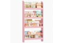 Homfa Kinderbücherregal Wandregal 4 Ablagen MDF 111x58x12 cm Rosa Bild 2