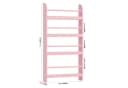 Homfa Kinderbücherregal Wandregal 4 Ablagen MDF 111x58x12 cm Rosa Bild 3