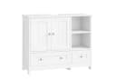 Homfa Waschbeckenunterschrank 80 cm Weiß Bild 2