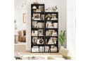 Homfa Bücherregal 6 Fächer 190,5cm Bücherschrank Standregal Schwarz Bild 1