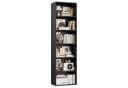 Homfa Bücherregal 6 Fächer 190,5cm Bücherschrank Standregal Schwarz Bild 2