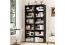 Homfa Bücherregal 6 Fächer 190,5cm Bücherschrank Standregal Schwarz Bild 4