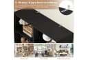 Homfa Bücherregal 6 Fächer 190,5cm Bücherschrank Standregal Schwarz Bild 5