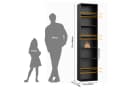 Homfa Bücherregal 220cm mit 7 Fächern, Bücherschrank, verstellbare Ablagen Bild 3