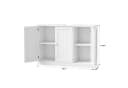Homfa Waschbeckenunterschrank 90 cm 3 Türen Landhausstil Bild 3