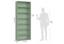Homfa Bücherregal 210cm Standregal 7 Fächer Grün Bild 3