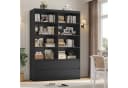 Homfa Bücherregal Hochschrank Raumteiler 8 Fächer 4 Schubladen 120x30x180cm Bild 1
