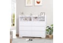 Homfa Kommode Sideboard mit 6 Schubladen und 2 offenen Fächern Bild 3