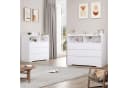 Homfa Kommode Sideboard mit 6 Schubladen und 2 offenen Fächern Bild 5
