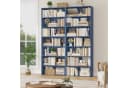 Homfa Bücherregal 210cm Standregal Bücherschrank 7 Fächer Blau Bild 1