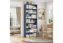 Homfa Bücherregal 210cm Standregal Bücherschrank 7 Fächer Blau Bild 5