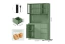 Homfa Küchenbuffet Grün mit LED Küchenschrank Buffetschrank Sideboard Bild 3