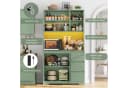 Homfa Küchenbuffet Grün mit LED Küchenschrank Buffetschrank Sideboard Bild 5
