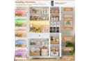 Homfa Küchenbuffet Weiß mit LED & Weinregal 180x100x39cm Bild 5