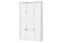Homfa Mehrzweckschrank Küchenschrank 6 Türen Weiß Bild 2