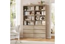 Homfa Bücherregal Hochschrank Bücherschrank Raumteiler 4 Fächer 3 Schubladen Bild 4