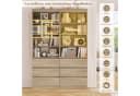 Homfa Bücherregal Hochschrank Bücherschrank Raumteiler 4 Fächer 3 Schubladen Bild 5